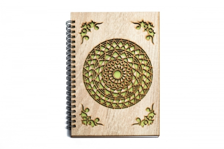 Agenda cu coperti din MDF Mandala - AG1028C1