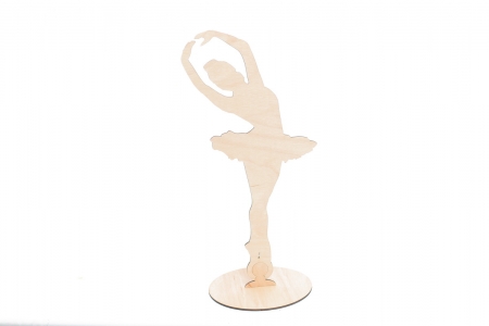 Decoratiune botez din lemn, model Balerina - BD1001