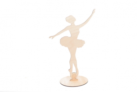 Decoratiune botez din lemn, model Balerina - BD1001