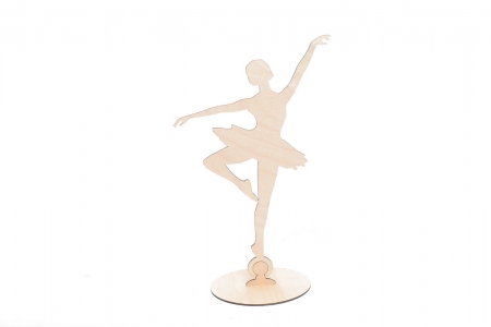 Decoratiune botez din lemn, model Balerina - BD1001