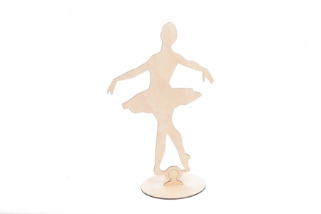 Decoratiune botez din lemn, model Balerina - BD1001