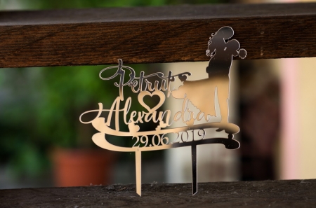 Cake Topper nunta personalizabil - CT1073