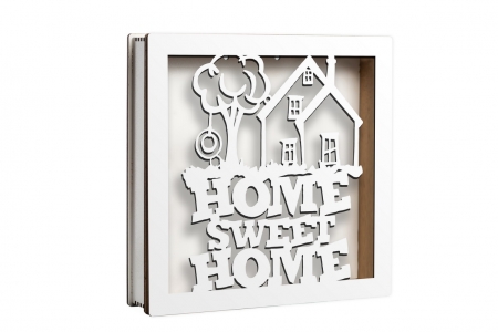 Caseta decorativa pentru licheni - Home sweet home - CDL1064