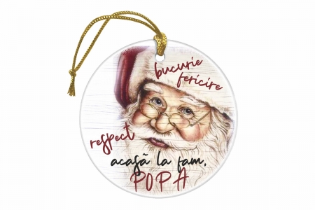 Ornament Craciun, Glob personalizat color pentru FAMILIE - GP088