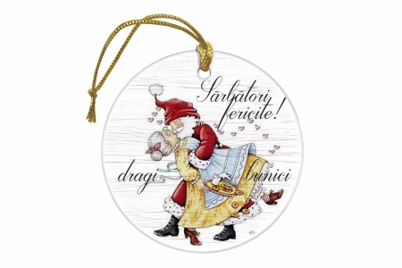 Ornament Craciun, Glob personalizat color pentru BUNICI - GP098