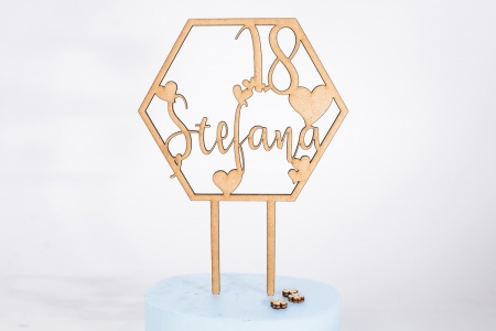 Cake Topper personalizat pentru Majorat - CT1014